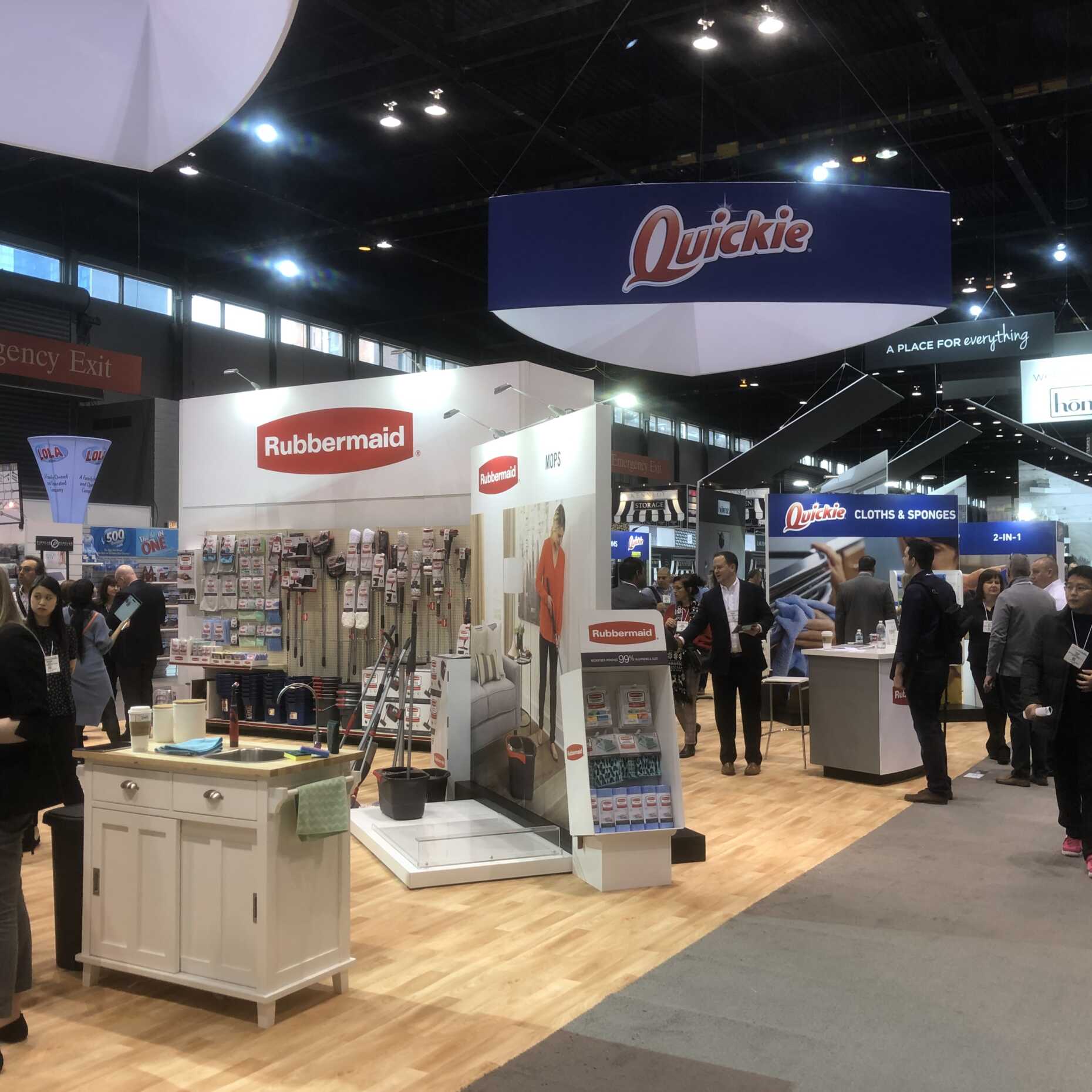 Quickie Cleaning/Rubbermaid exhibiting at Housewares Show The Rogers Co.